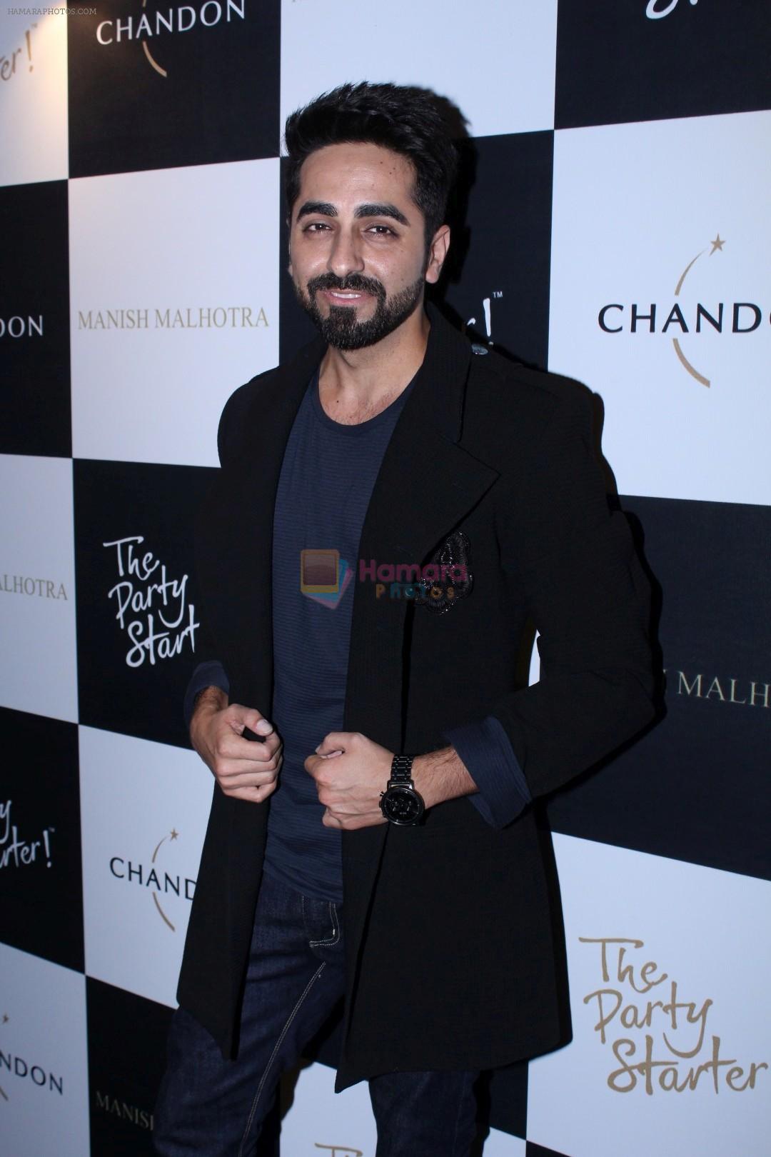 Ayushmann Khurrana at Moet & Chandon and Manish Malhotra�s bash at The Party Starter on 9th Oct 2017
