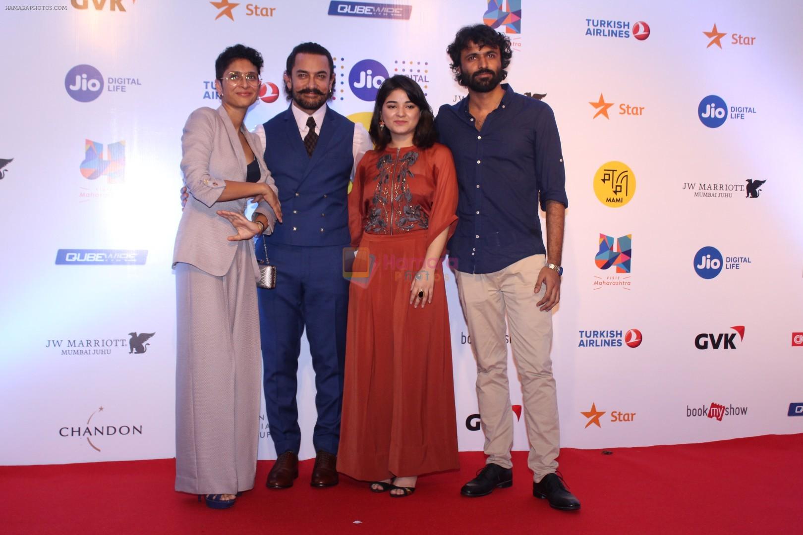 Aamir Khan, Zaira Wasim, Advait Chandan, Kiran Rao at Mami Movie Mela 2017 on 12th Oct 2017