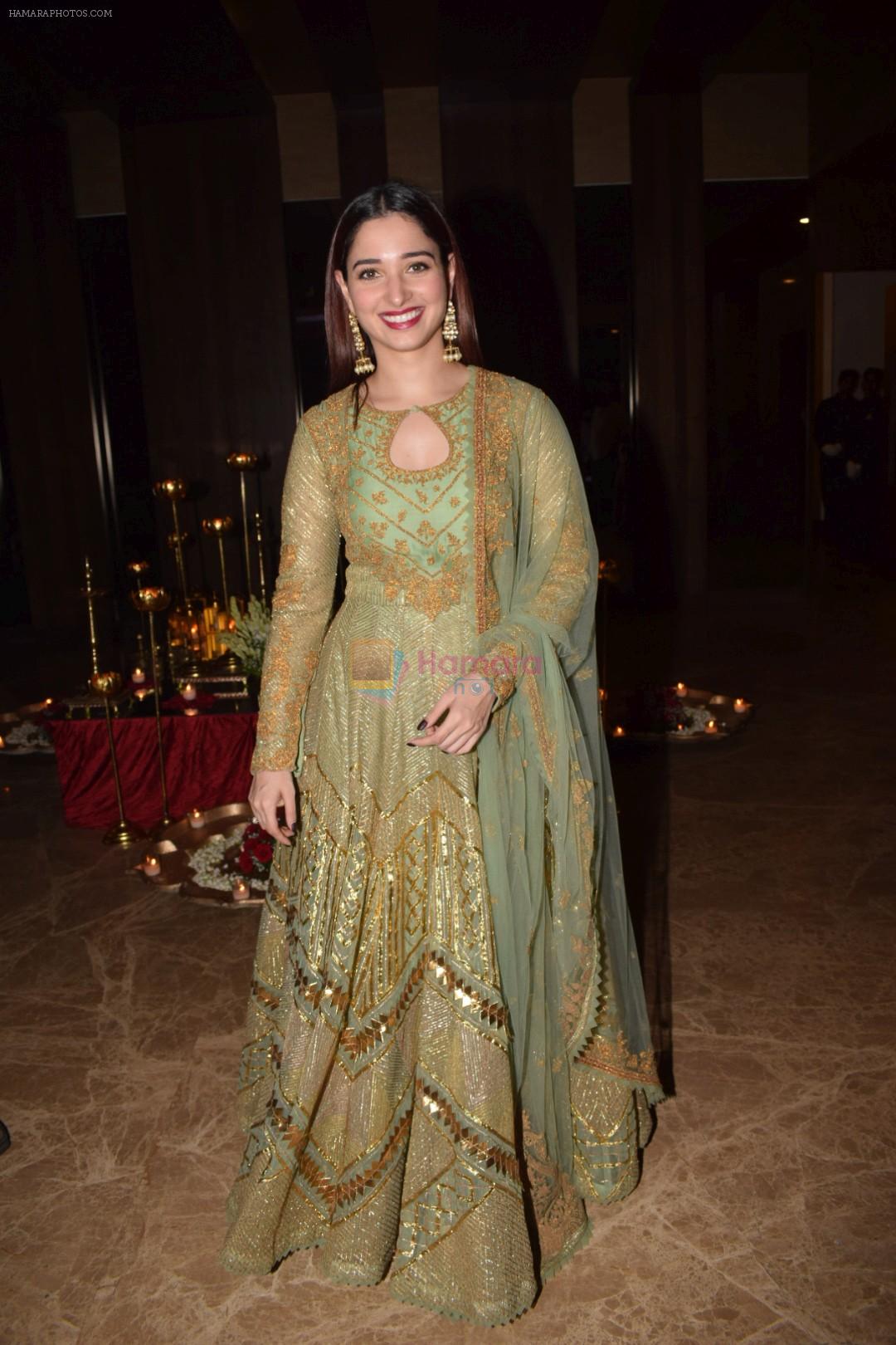 Tamannaah Bhatia  attend Producer Ramesh Taurani Diwali Party on 15th Oct 2017