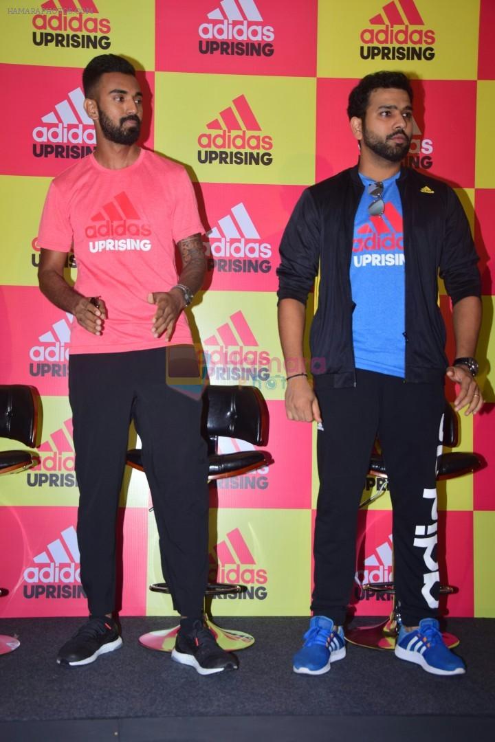 K L Rahul, Rohit Sharma at Adidas Announce The Uprising 3.0 on 16th Oct 2017