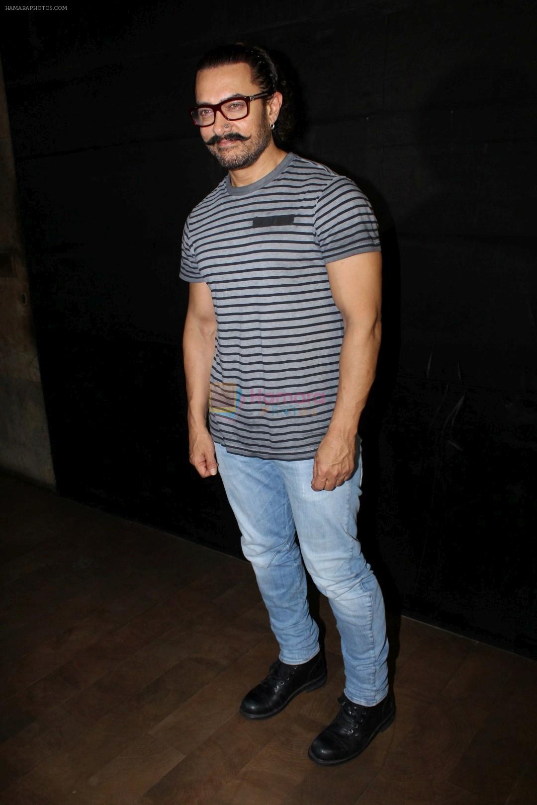 Aamir Khan at the special screening of film secret superstar on 17th Oct 2017