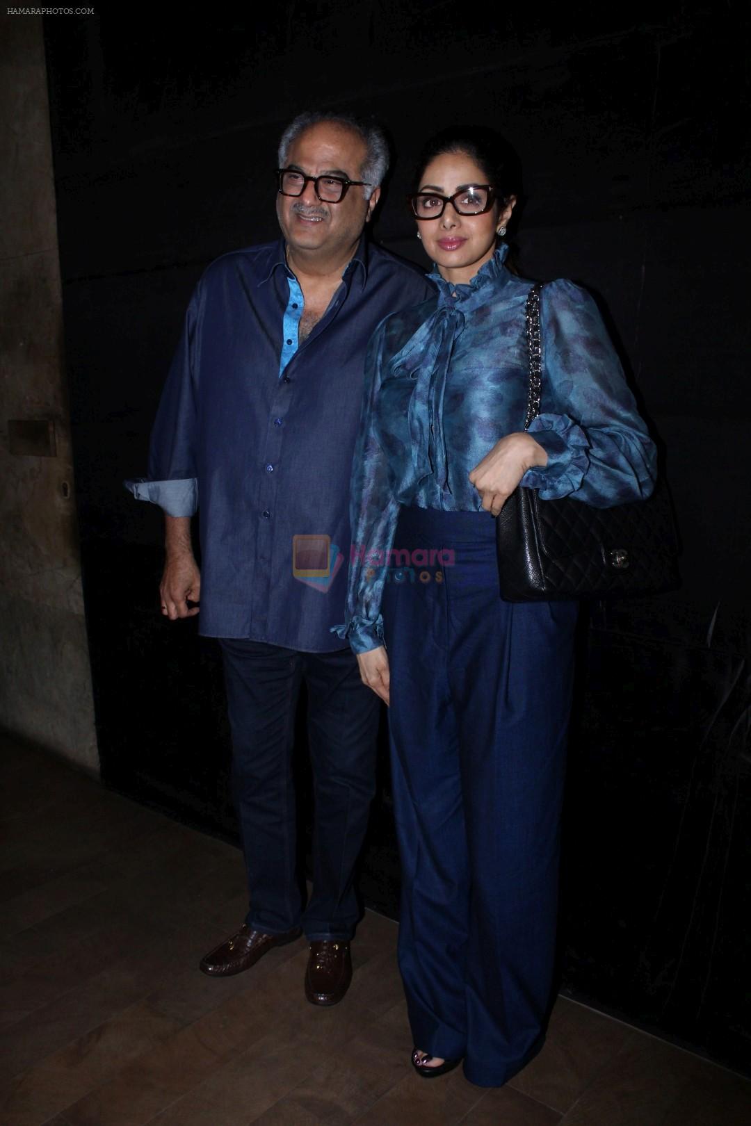 Sridevi, Boney Kapoor at the Special Screening Of Secret SuperStar on 20th Oct 2017