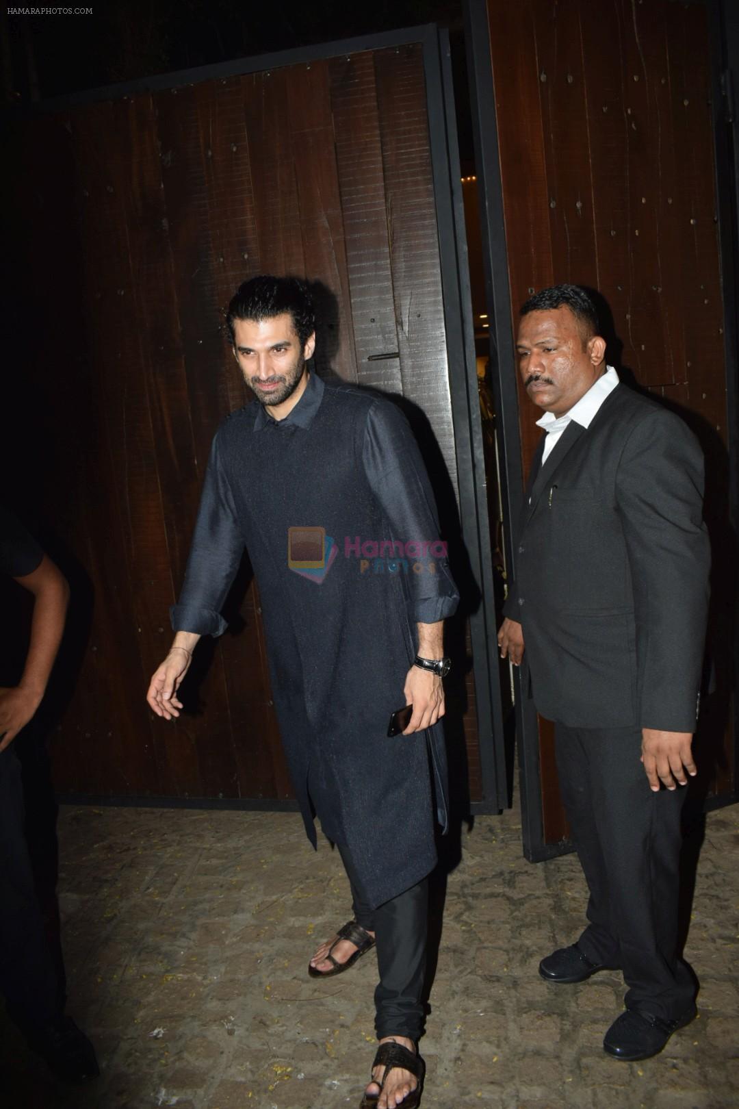 Aditya Raoy Kapoor at Anil Kapoor's Diwali party in juhu home on 20th Oct 2017