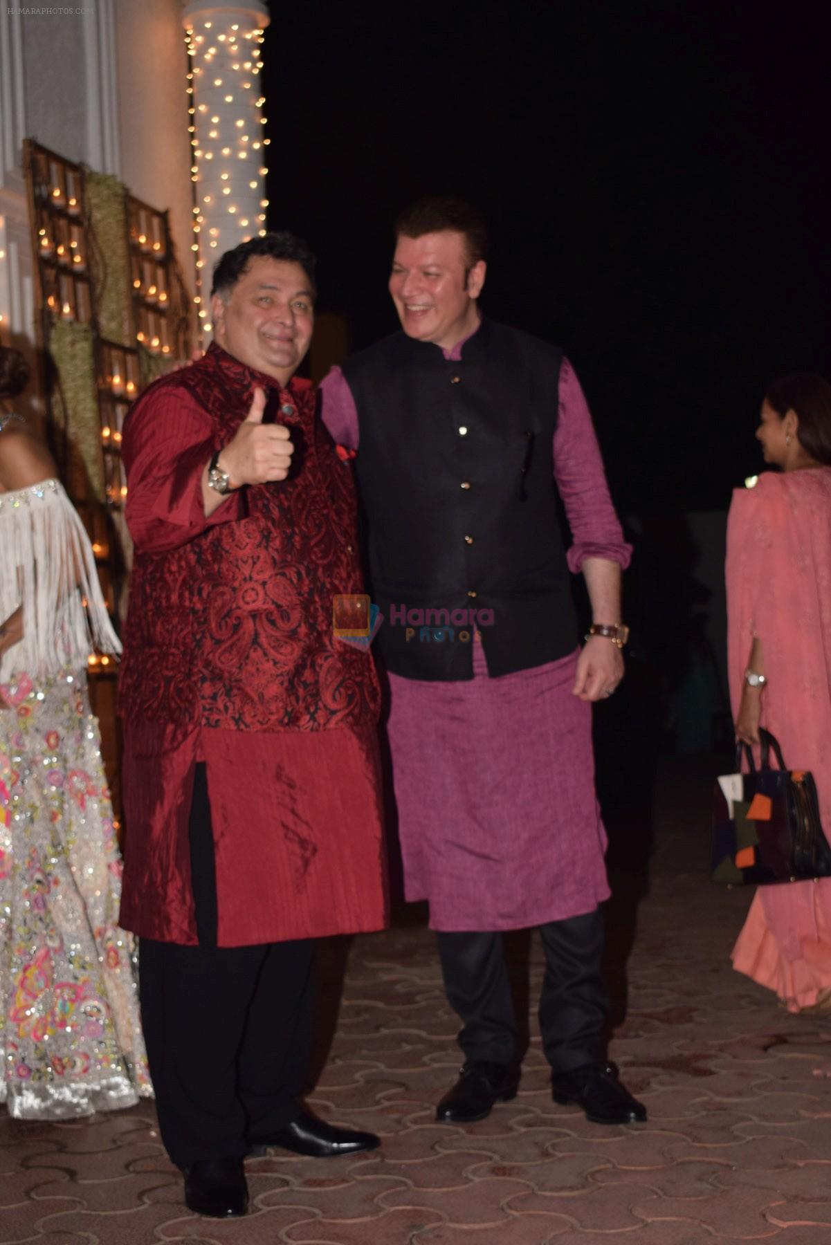 Rishi Kapoor at Shilpa Shetty's Diwali party on 20th Oct 2017