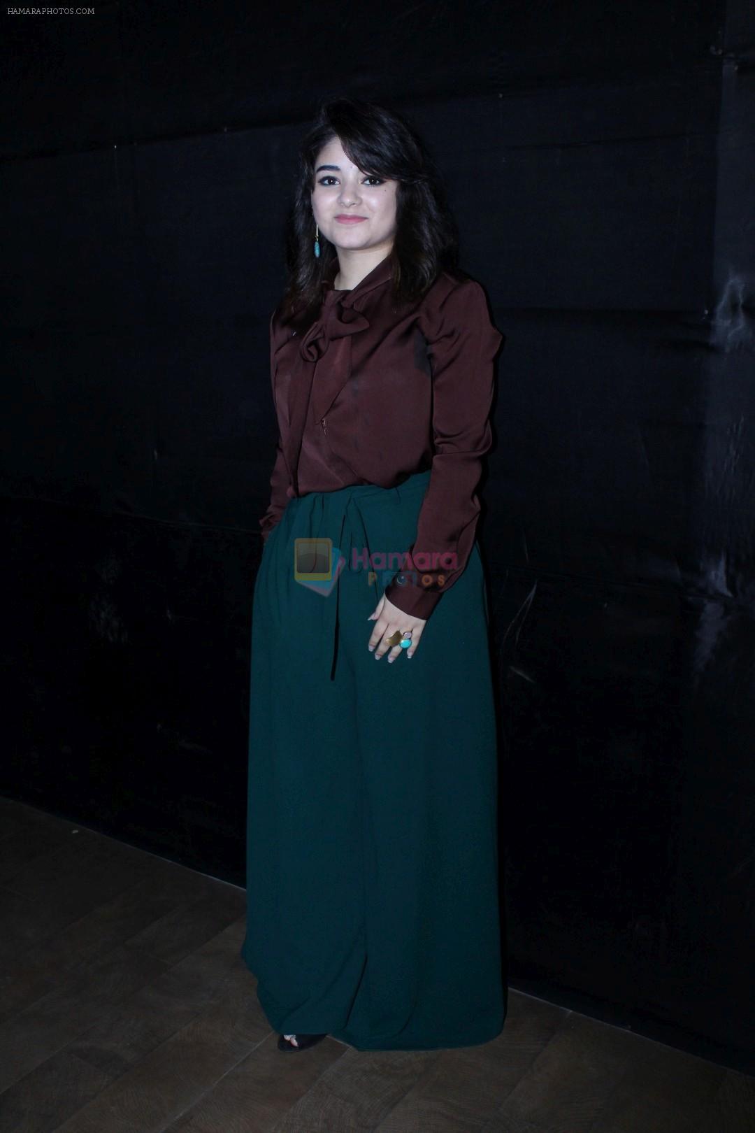 Zaira Wasim at the Special Screening Of Secret SuperStar on 20th Oct 2017