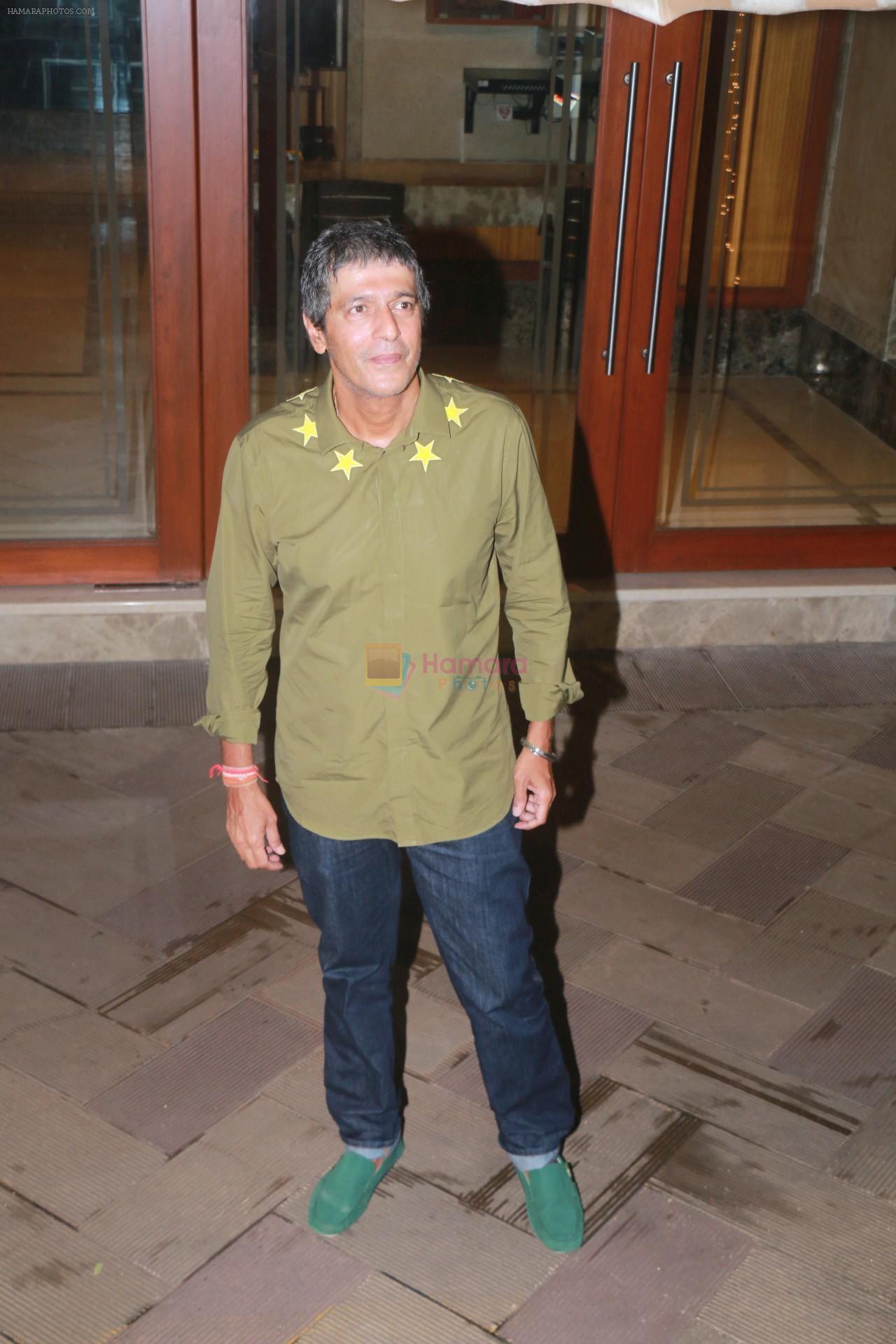 Chunky Pandey at Sanjay Dutt's Diwali party on 20th Oct 2017