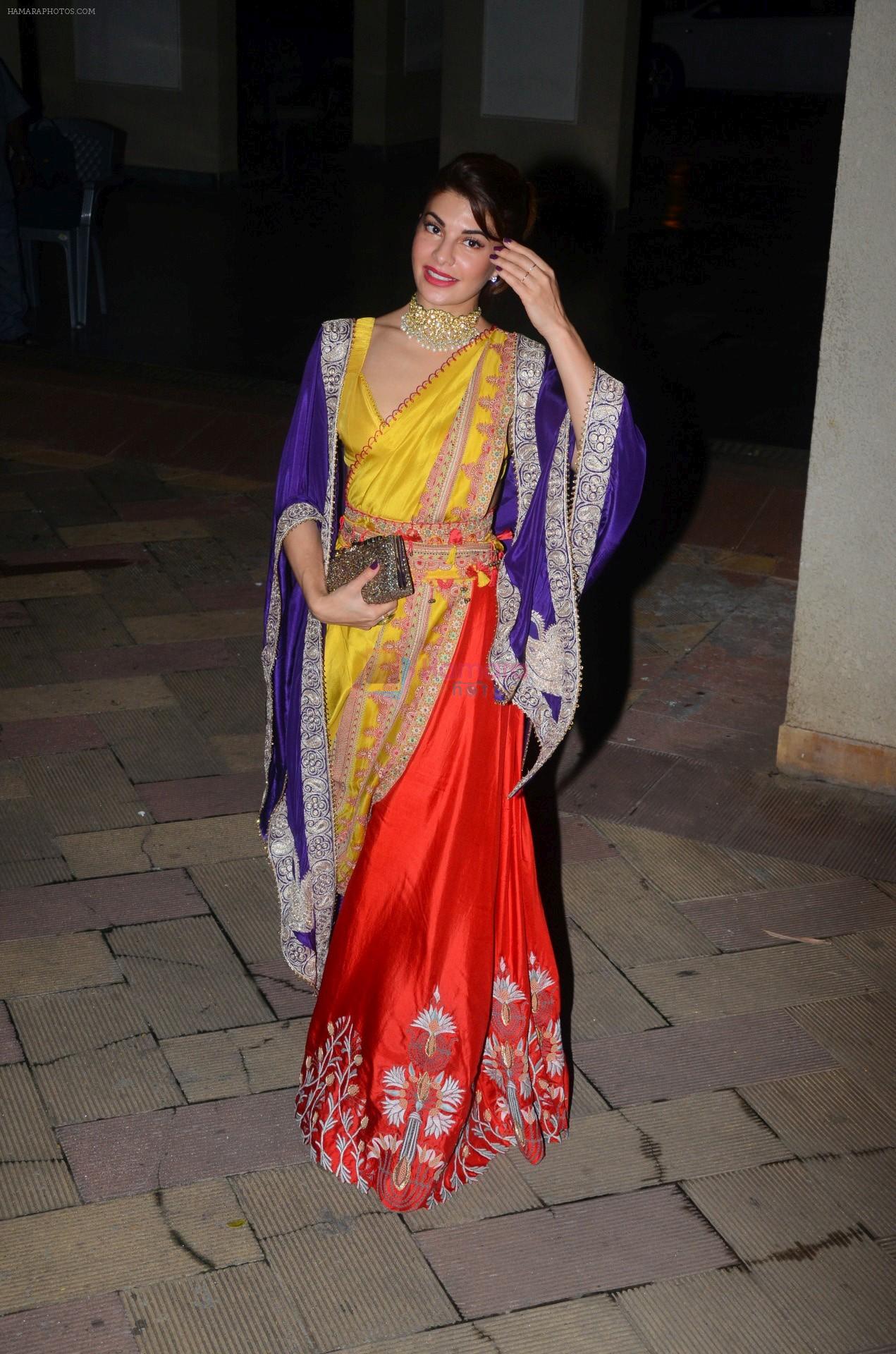 Jacqueline Fernandez at Sanjay Dutt's Diwali party on 20th Oct 2017