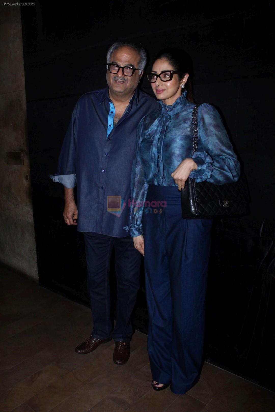Sridevi, Boney Kapoor at the Special Screening Of Secret SuperStar on 20th Oct 2017