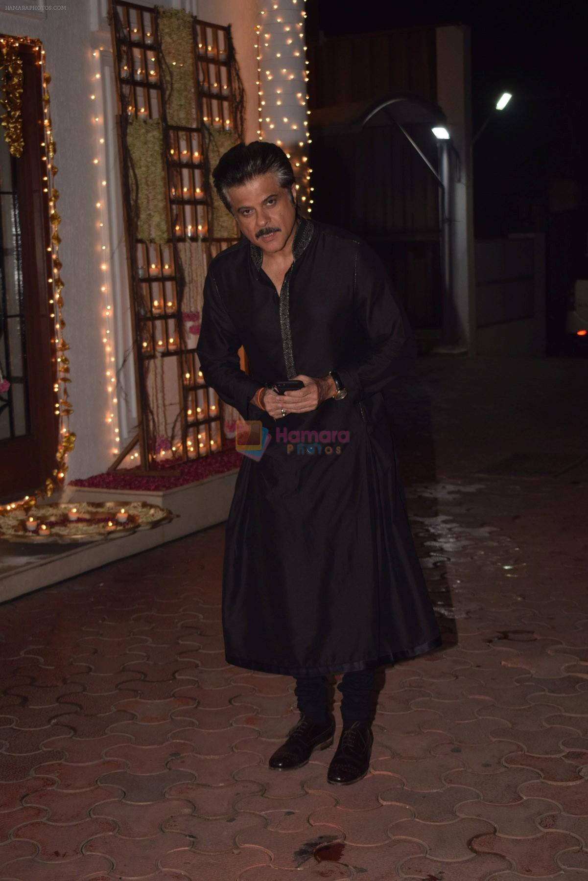 Anil Kapoor at Shilpa Shetty's Diwali party on 20th Oct 2017