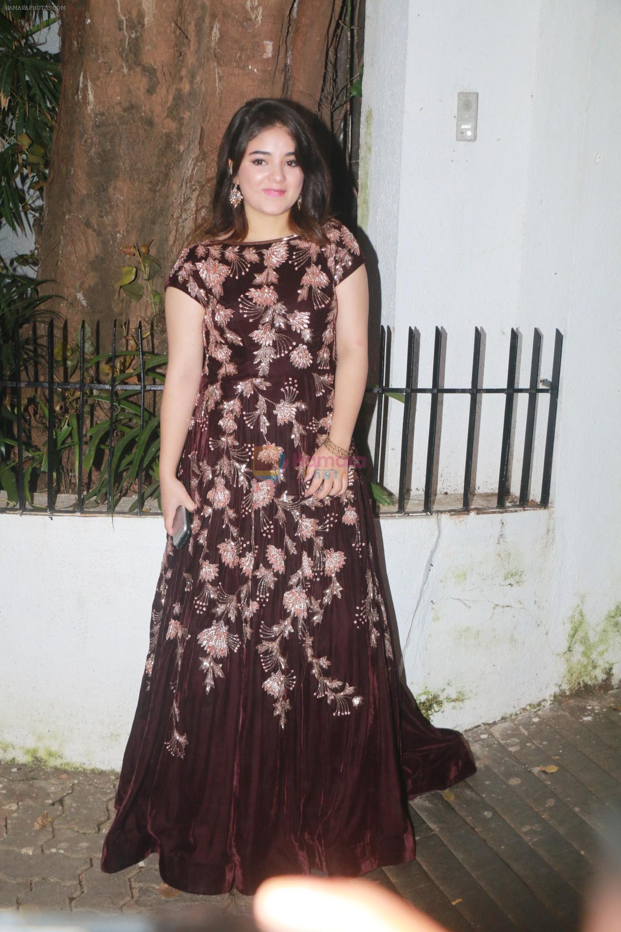 Zaira Wasim at Aamir Khan's Diwali party on 20th Oct 2017