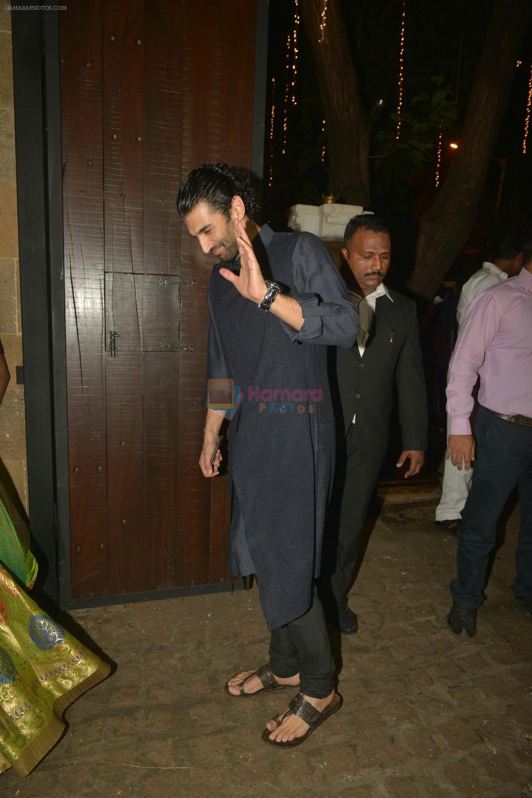 Aditya Raoy Kapoor at Anil Kapoor's Diwali party in juhu home on 20th Oct 2017