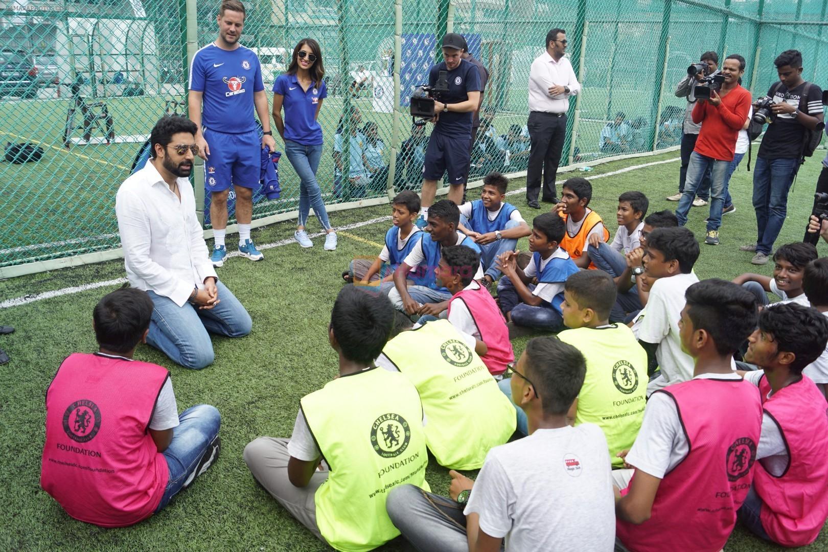 Abhishek Bachchan At Chelsea Football Club For Coach Education Session on 21st Oct 2017