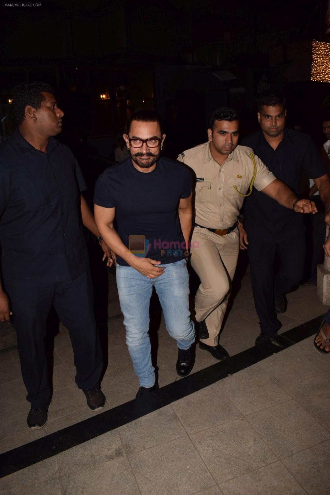 Aamir Khan at the Success Party Of Secret Superstar Hosted By Advait Chandan on 26th Oct 2017