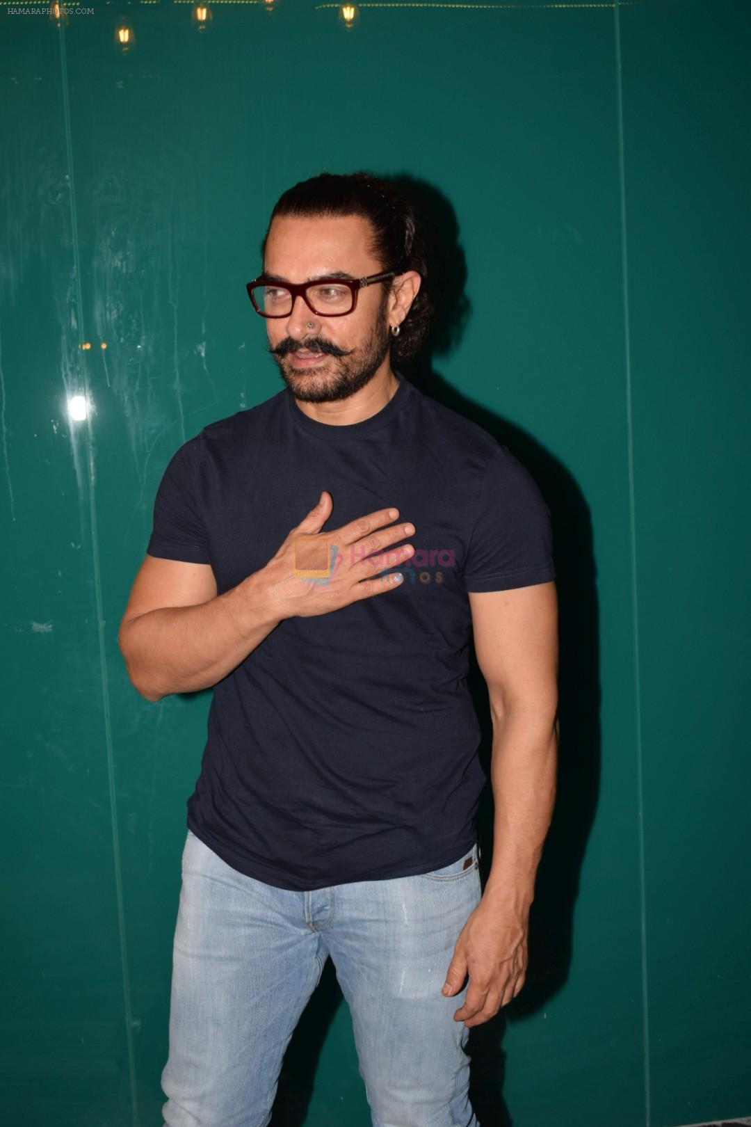 Aamir Khan at the Success Party Of Secret Superstar Hosted By Advait Chandan on 26th Oct 2017