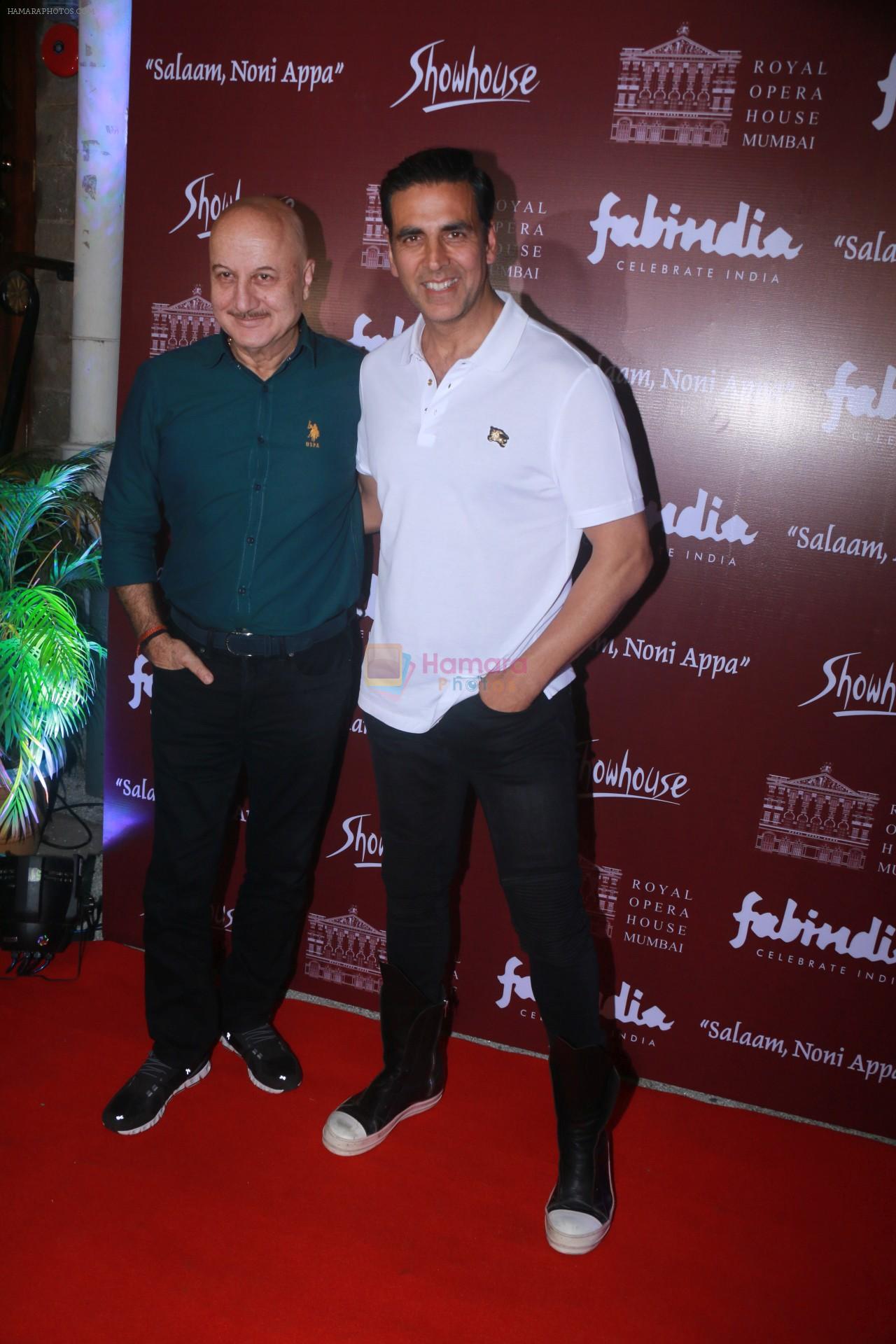 Akshay Kumar, Anupam Kher at the Special preview of Salaam Noni Appa based on Twinkle Khanna's novel at Royal Opera House in mumbai on 28th Oct 2017