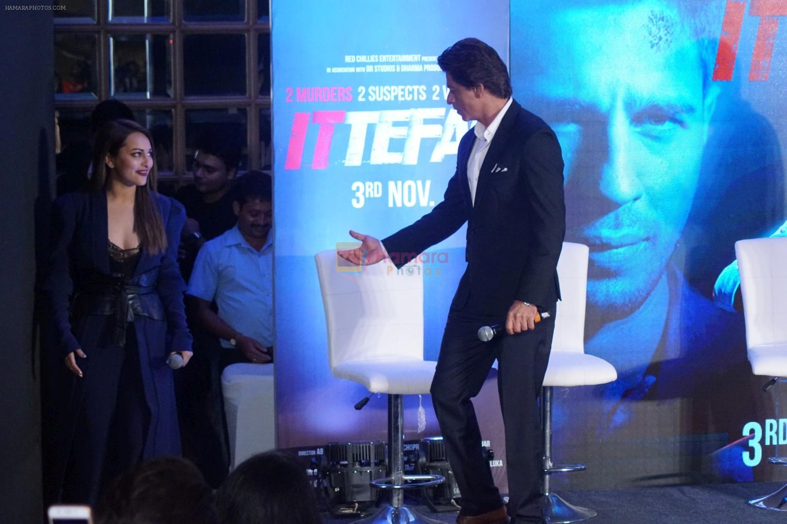 Shah Rukh Khan, Sonakshi Sinha at the launch of film Ittefaq on 30th Oct 2017