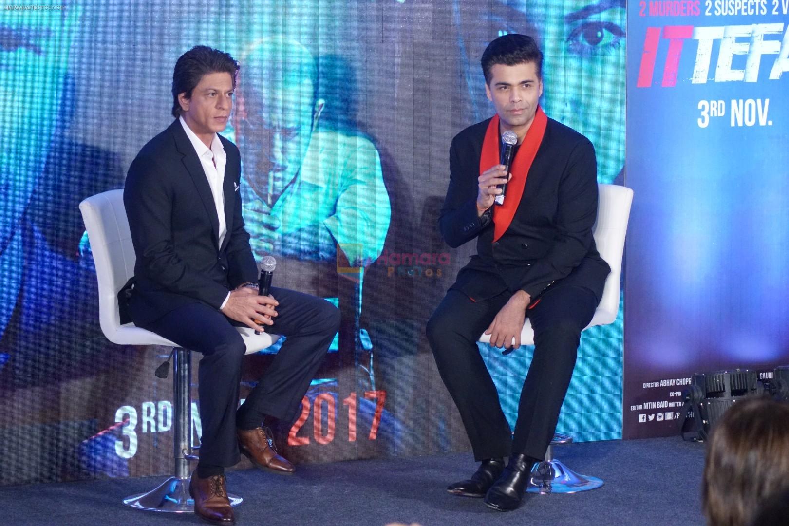 Shah Rukh Khan, Karan Johar at the launch of film Ittefaq on 30th Oct 2017