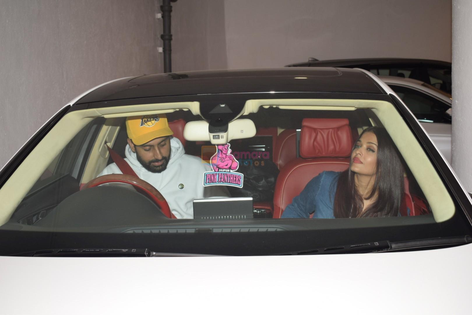 Abhishek Bachchan, Aishwarya Rai Bachchan Spotted At Manish Malhotra House on 7th Nov 2017