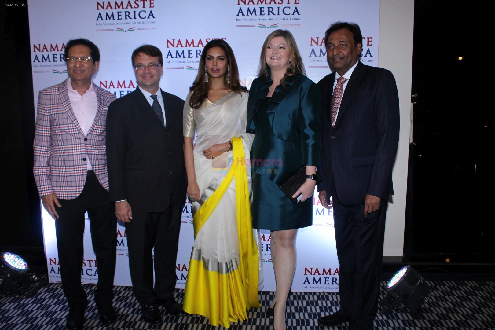 Esha Gupta At Press Meet Of Namaste America on 9th Nov 2017