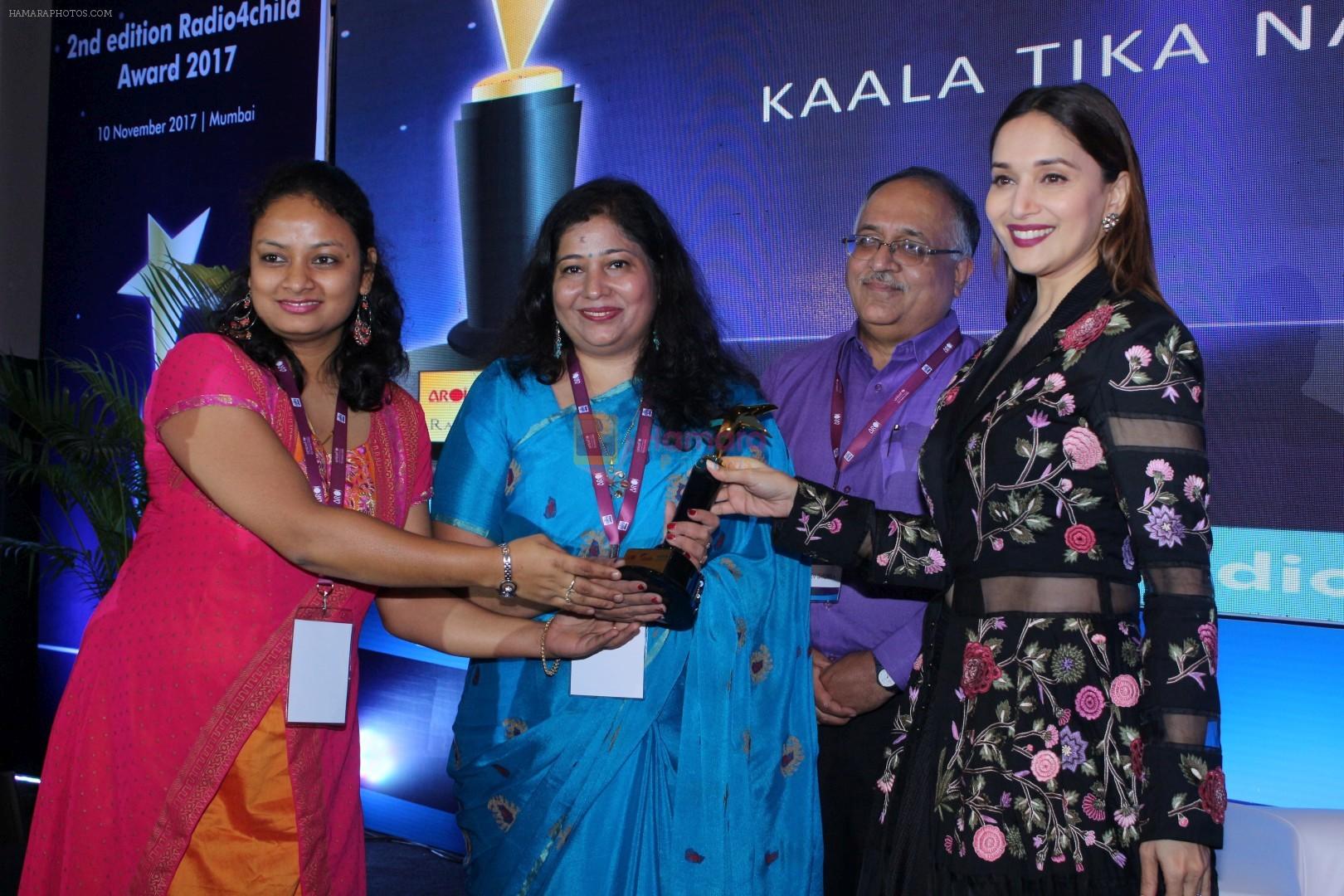 Madhuri Dixit At Redio 4 Child Award 2017 on 10th Nov 2017