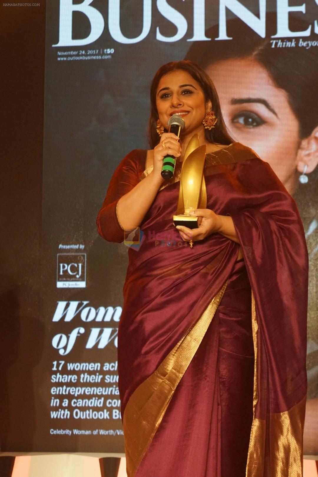 Vidya Balan At The Outlook Business Women Of Worth Awards 2017 on 10th Nov 2017