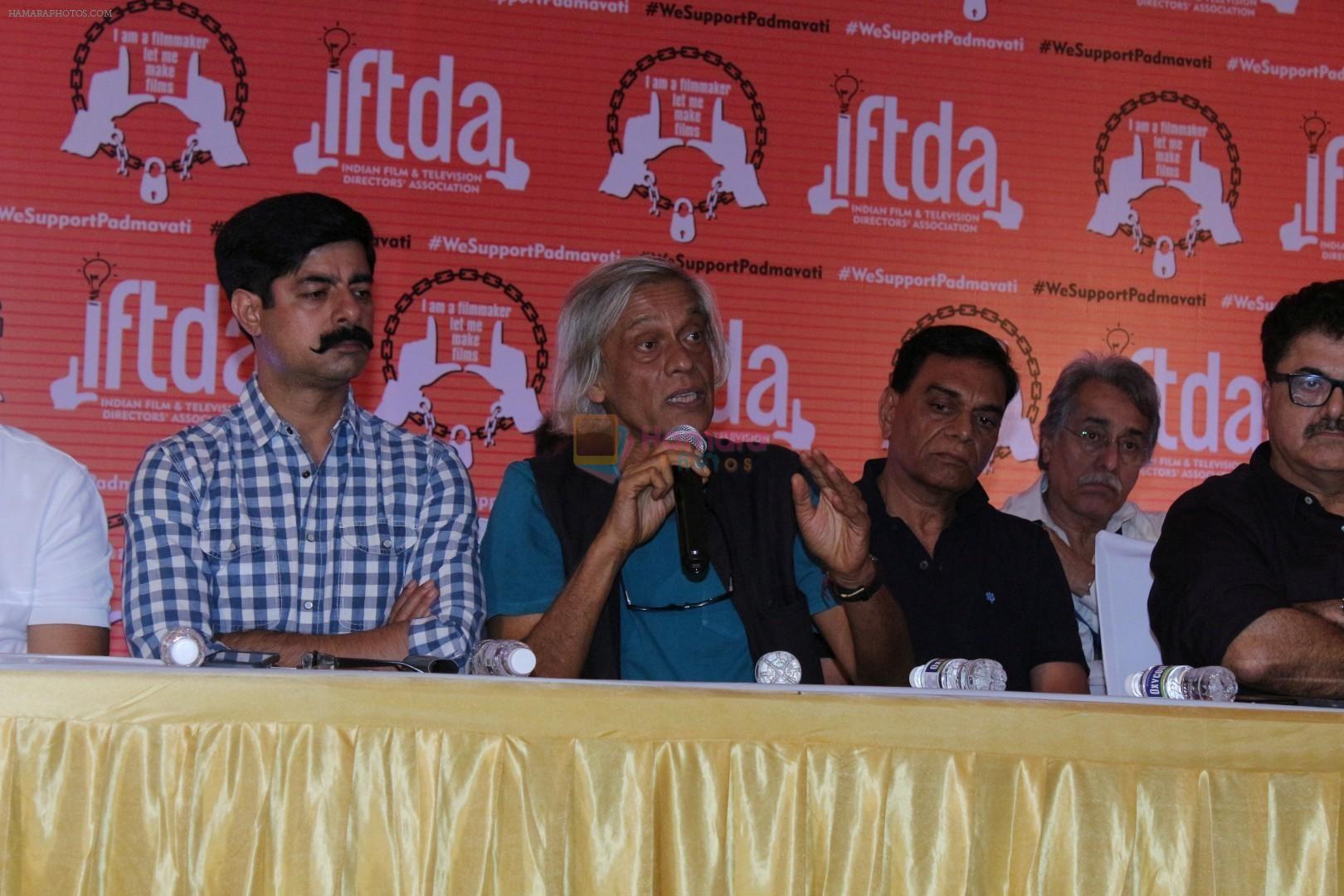 Sushant Singh, Sudhir Mishra with IFTDA Association Members Came Together To Express Solidarity Towards Sanjay Leela Bhansali on 13th Nov 2017