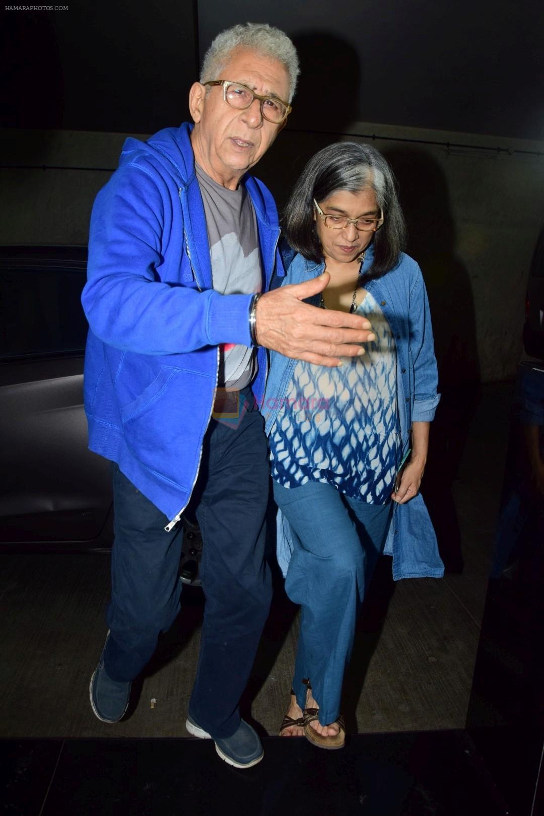 Naseeruddin Shah, Ratna Pathak Shah at the Special Screening Of An Insignificant Man on 13th Nov 2017