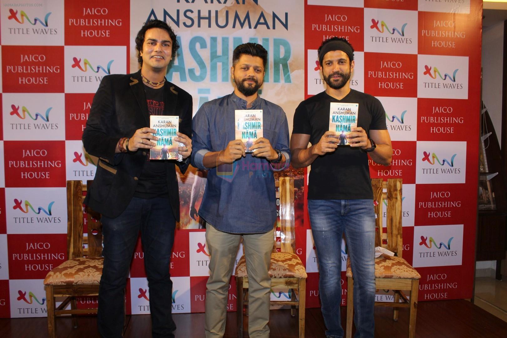 Farhan Akhtar at the Book Launch of Kashmir Naama on 14th Nov 2017