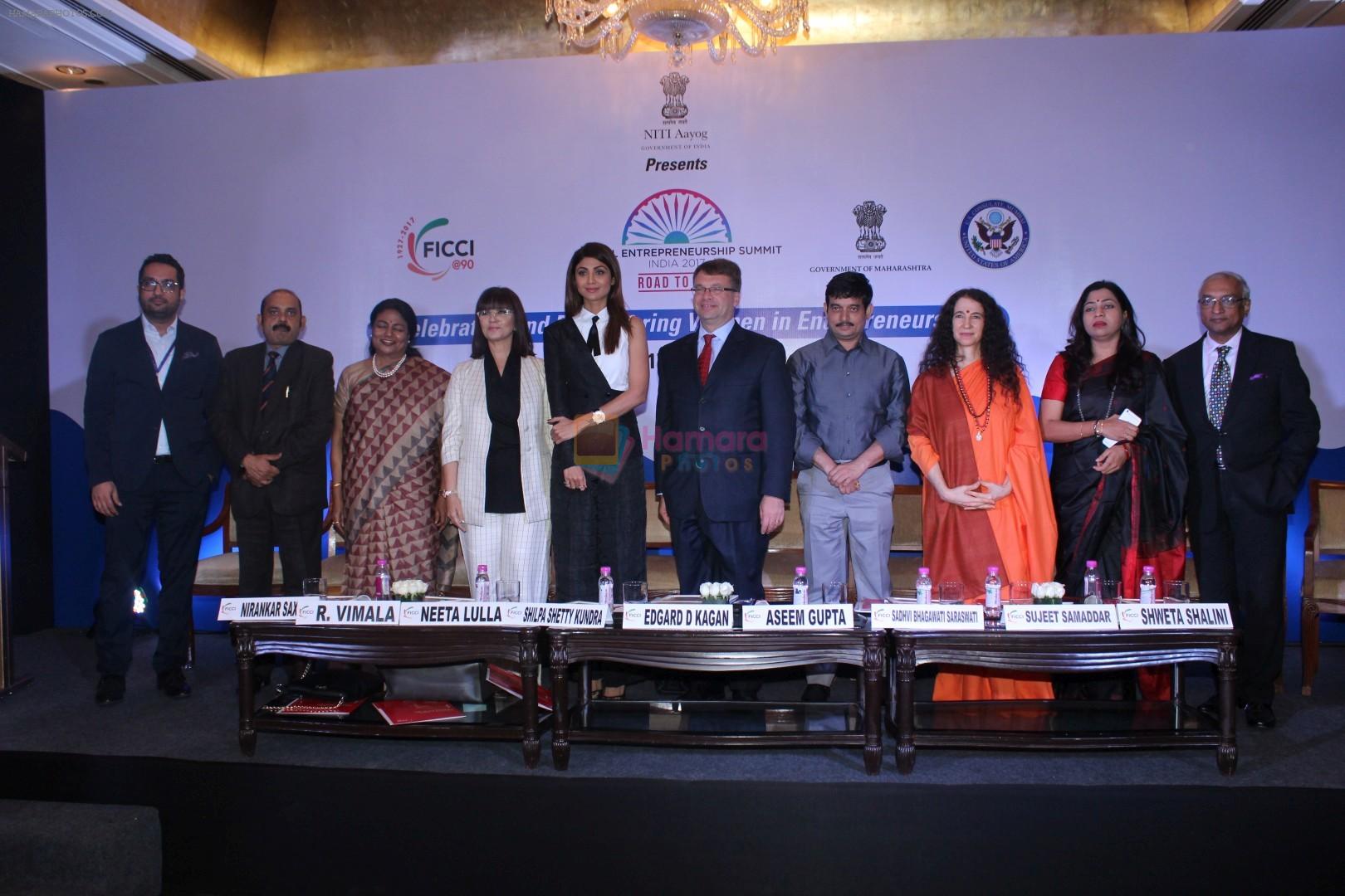 Shilpa Shetty, Neeta Lulla at Ficci Host Global Entrepreneurship Summit-17 on 17th Nov 2017