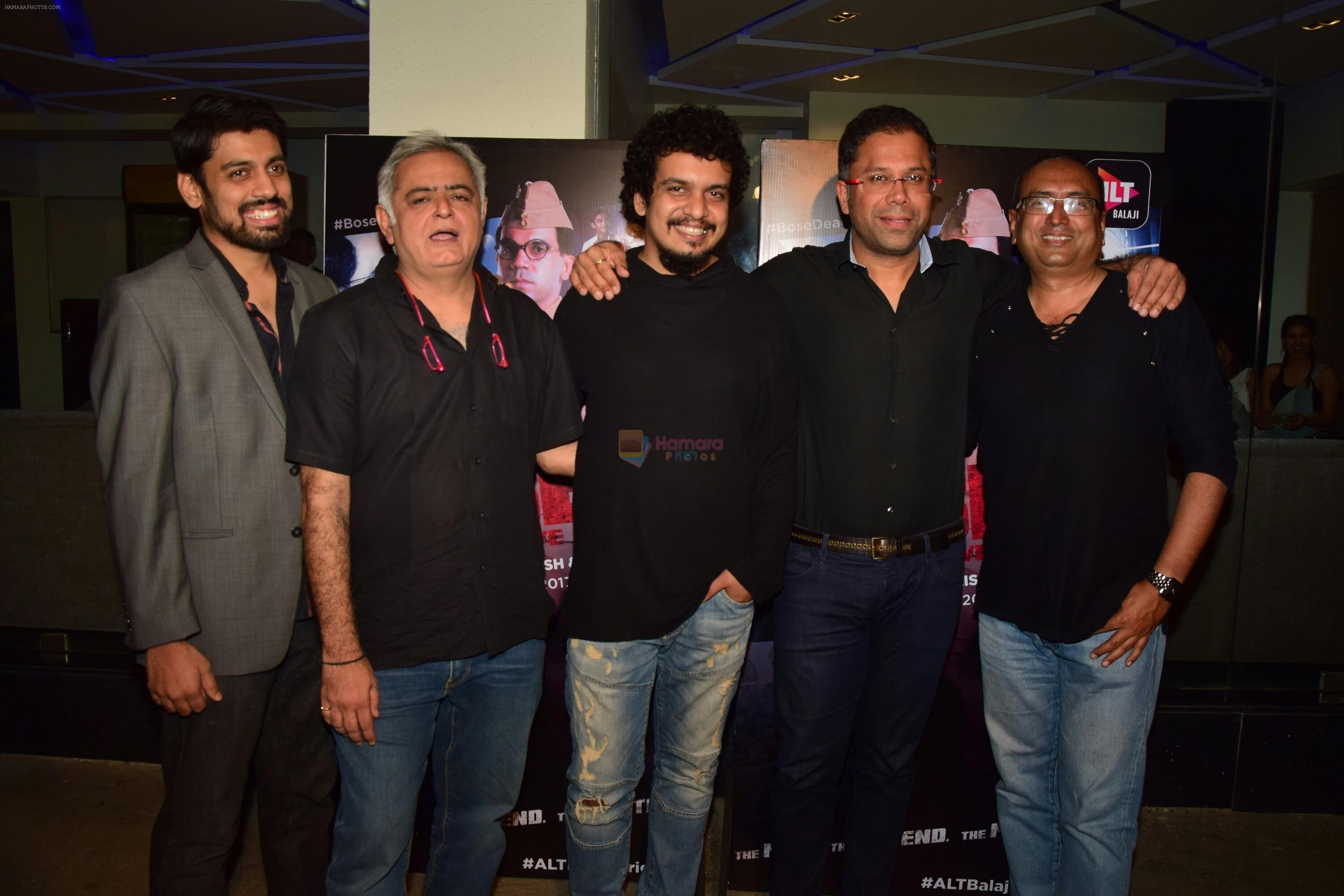 Hansal Mehta at the Screening of ALT Balaji Film Bose on 17th Nov 2017