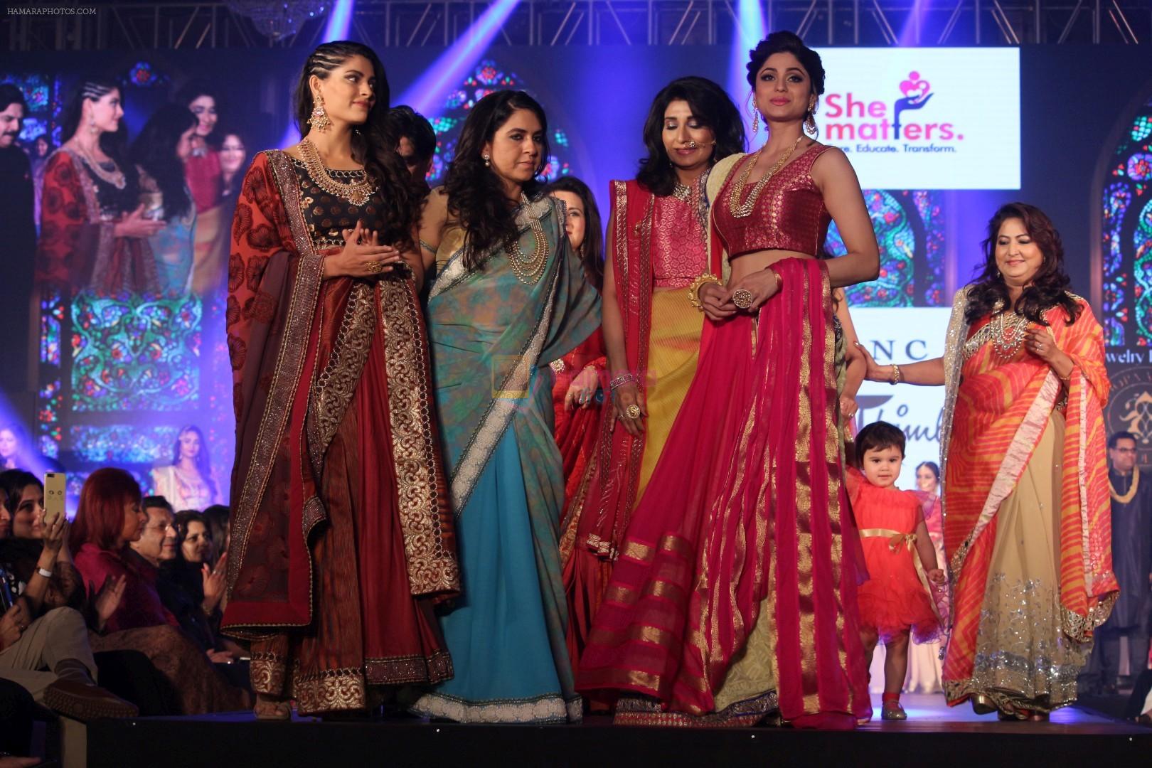 Saiyami Kher, Shamita Shetty at The Fashion Show For Social Cause Called She Matters on 19th Nov 2017