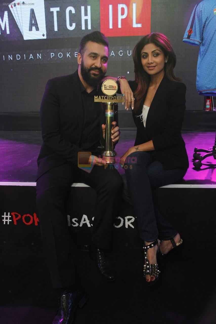 Raj Kundra & Shilpa Shetty Kundra at Winner Ceremony of Indian Poker League in Mumbai on 18th Nov 2017
