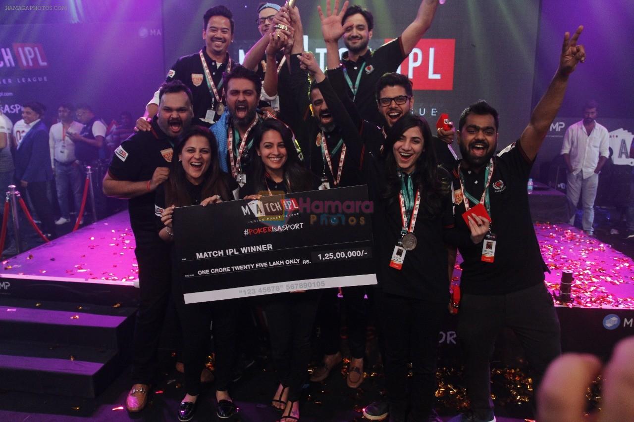 All Star Winning team at Winner Ceremony of Indian Poker League in Mumbai on 18th Nov 2017