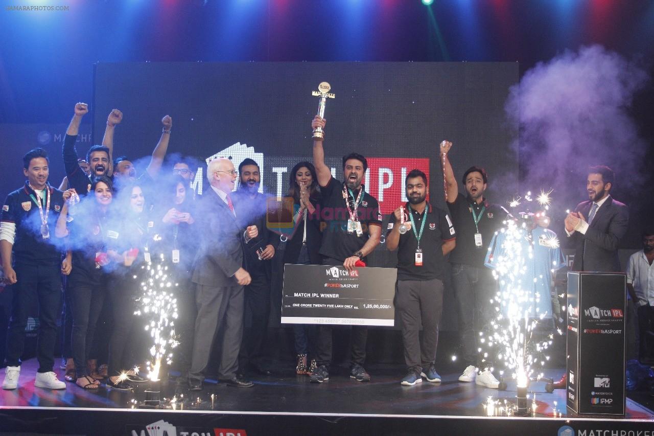 All Star Winning team at Winner Ceremony of Indian Poker League in Mumbai on 18th Nov 2017
