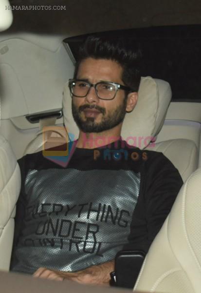 Shahid Kapoor at a party for Ed Sheeran hosted by Farah Khan at her house on 19th Nov 2017