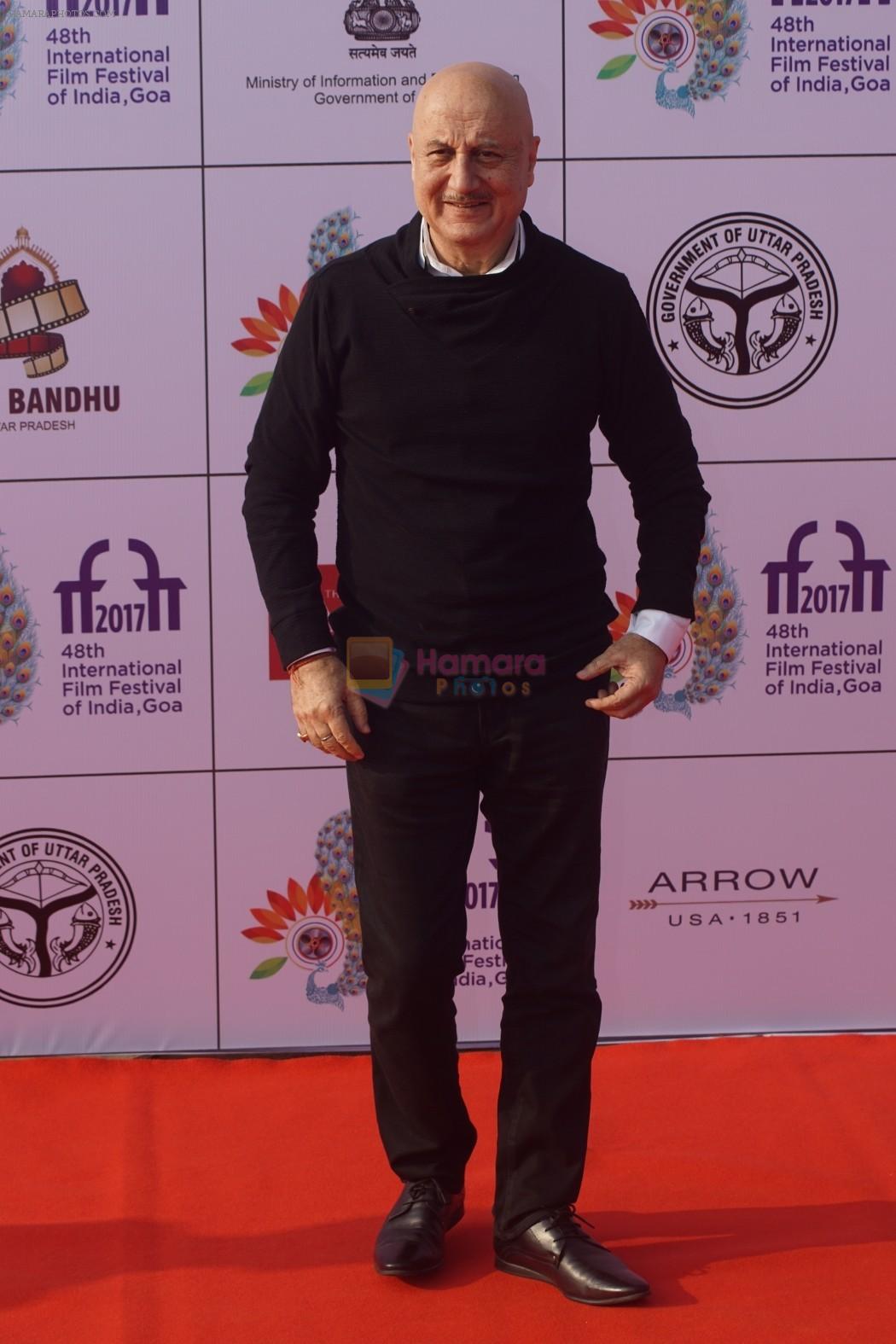 Anupam Kher at IFFI 2017 Opening Ceremony on 20th Nov 2017