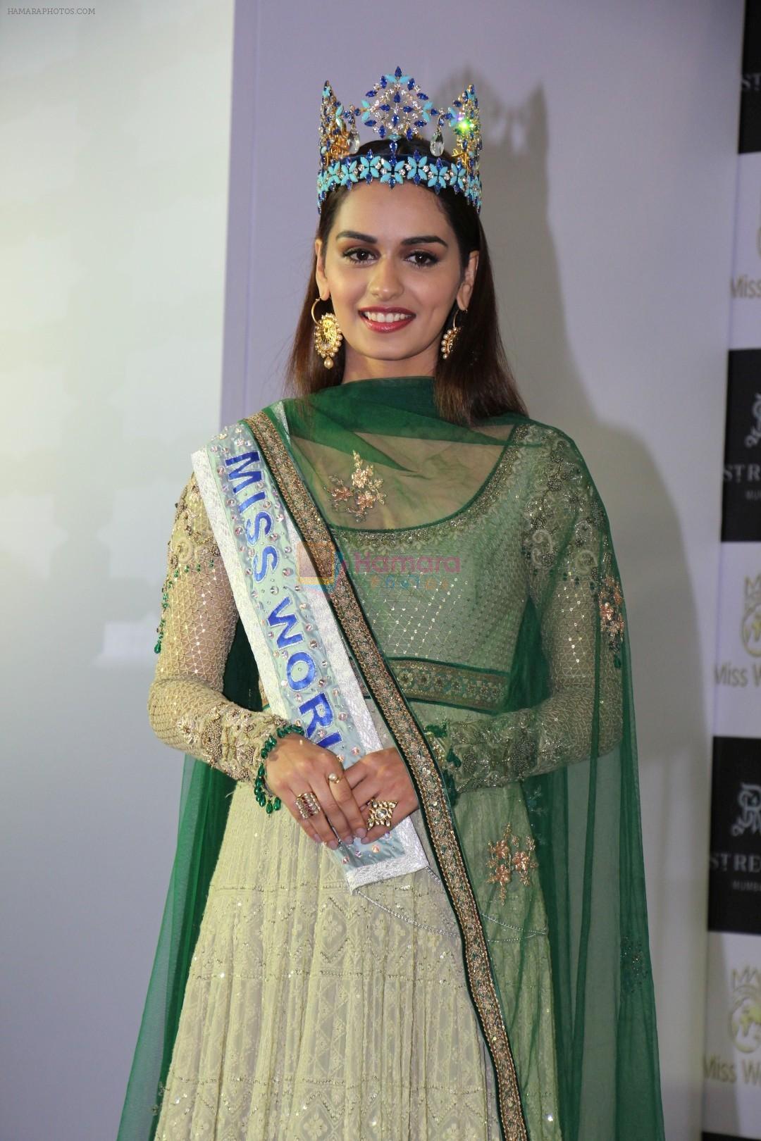 Manushi Chillar Miss World at the press conference on 27th Nov 2017 / Manushi  Chhillar - Bollywood Photos