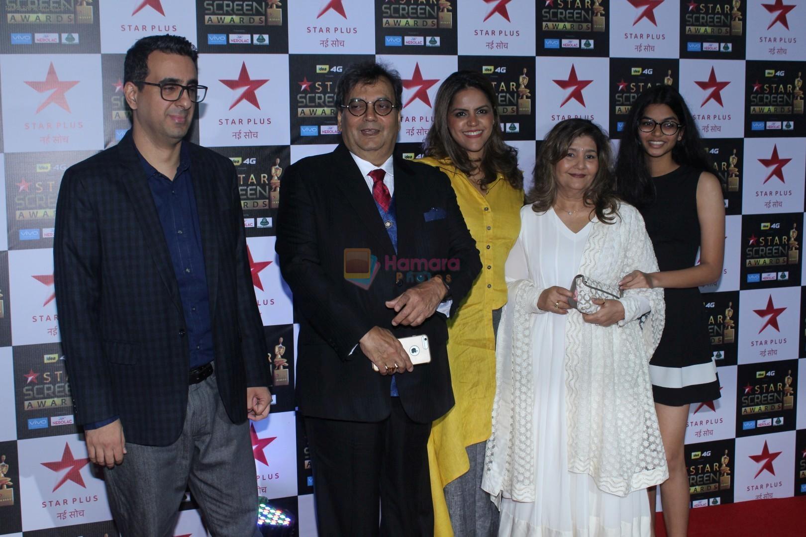 Subhash Ghai at the Red Carpet of Star Screen Awards in Mumbai on 3rd Dec 2017