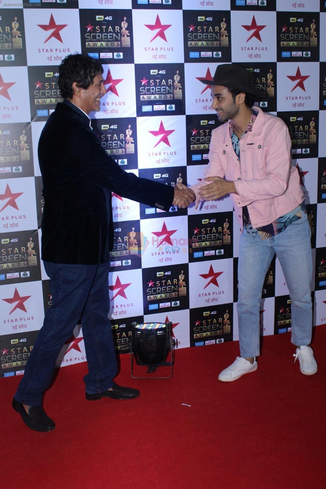 Chunky Pandey at the Red Carpet of Star Screen Awards in Mumbai on 3rd Dec 2017