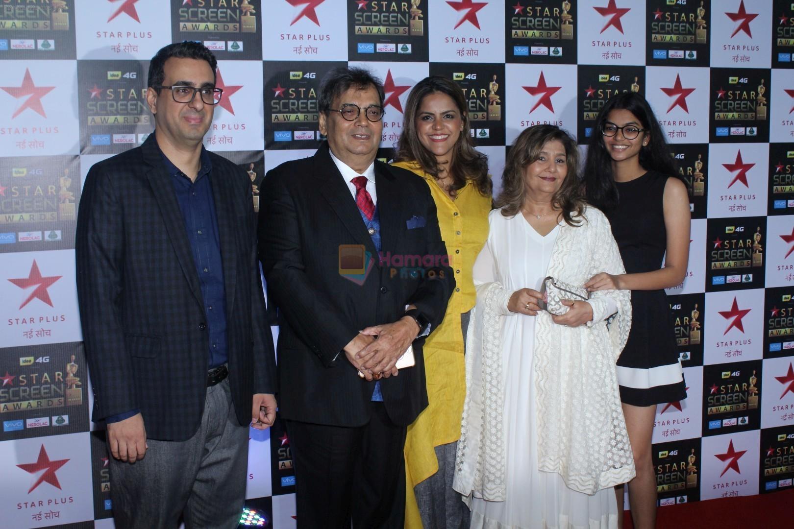 Subhash Ghai at the Red Carpet of Star Screen Awards in Mumbai on 3rd Dec 2017