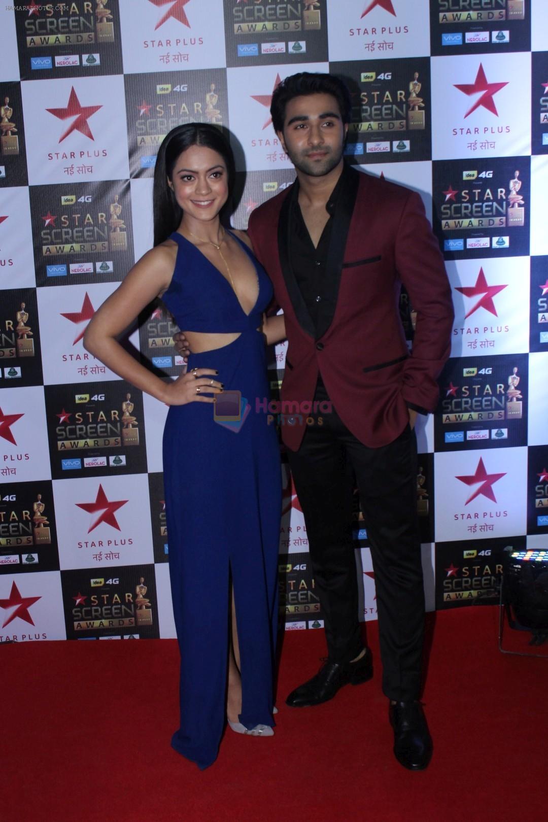 Aadar Jain and Anya Singh at the Red Carpet of Star Screen Awards in Mumbai on 3rd Dec 2017