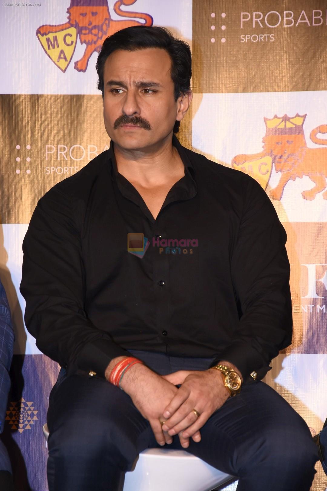Saif Ali KHan at the launch of Press conference of T20 Mumbai League on 7th Dec 2017