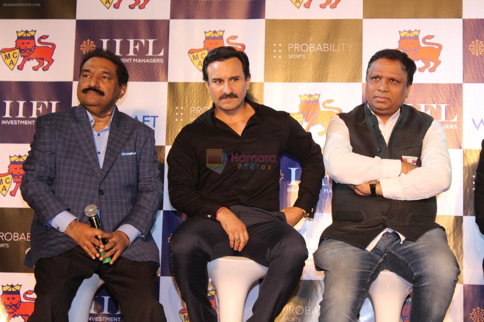 Saif Ali KHan at the launch of Press conference of T20 Mumbai League on 7th Dec 2017