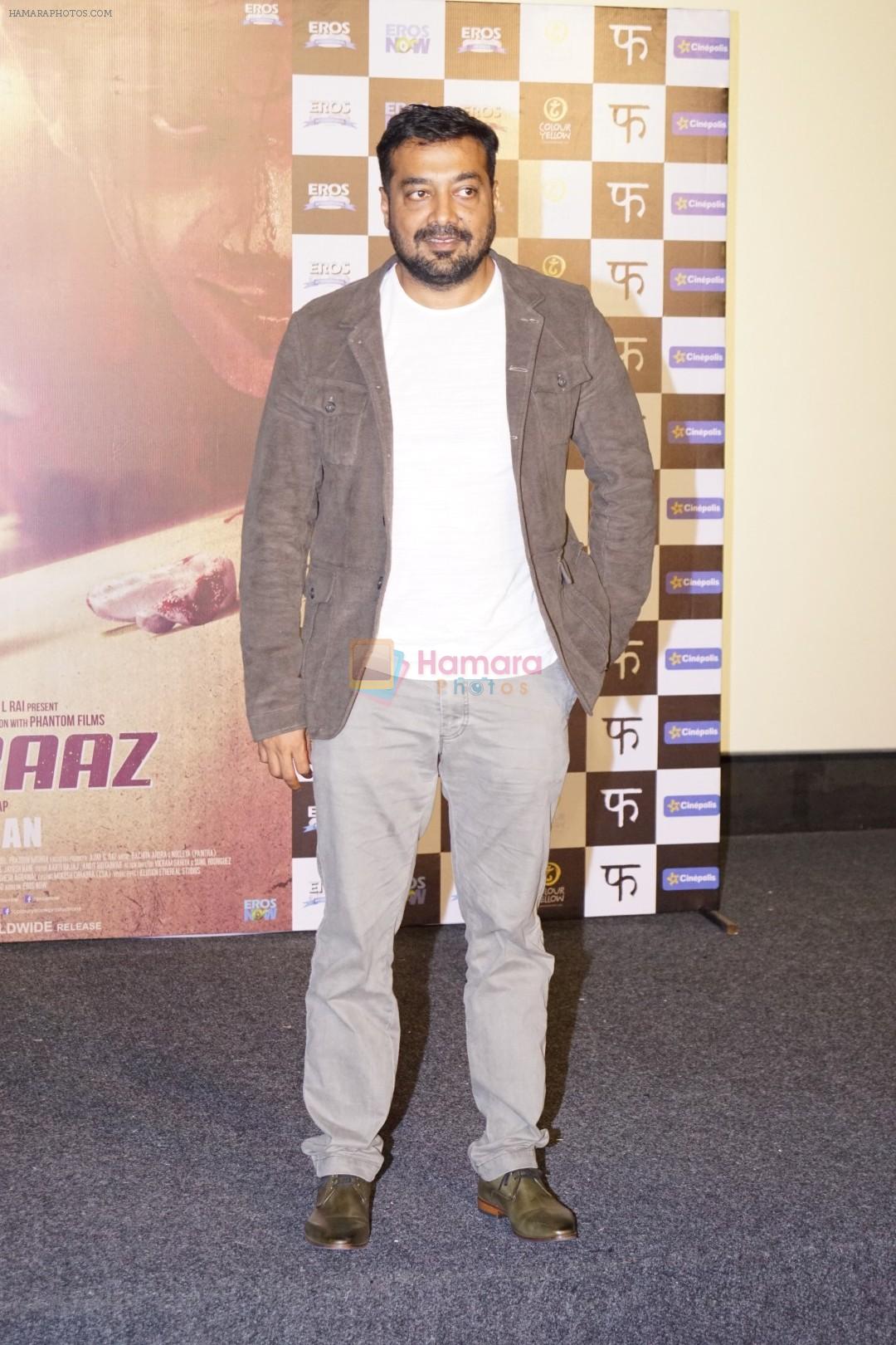 Anurag Kashyap at the Trailer Launch Of Mukkabaz on 7th Dec 2017
