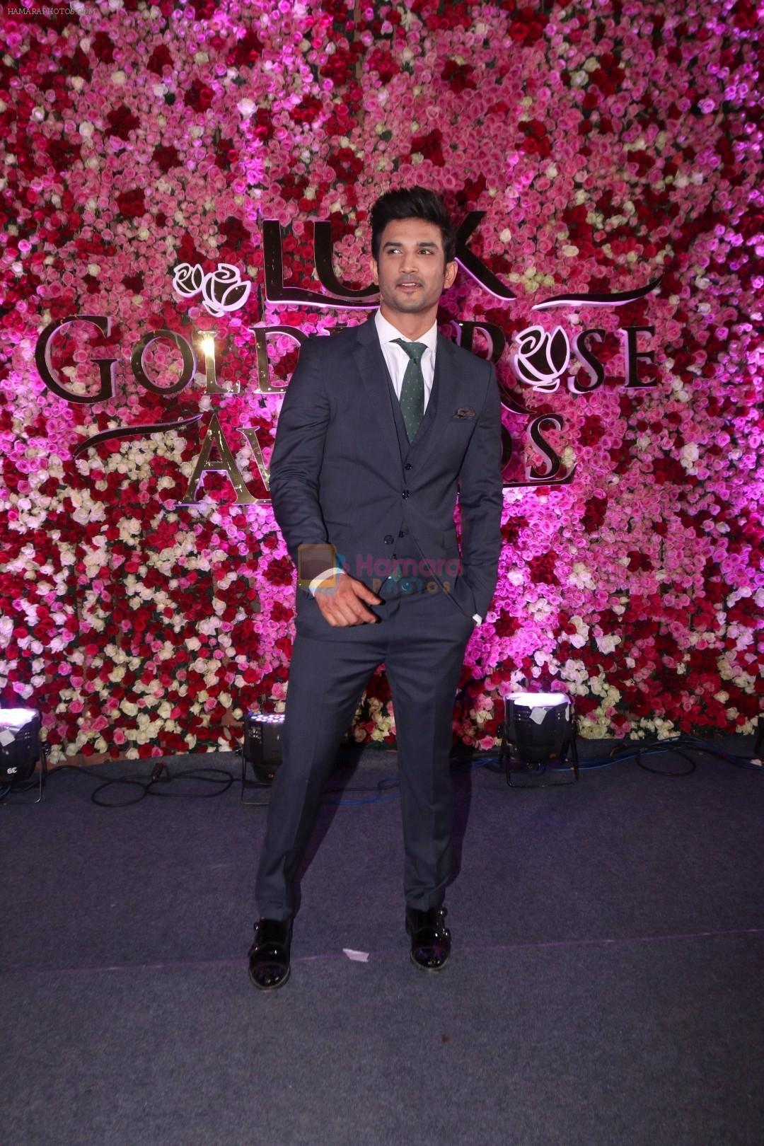 Sushant Singh Rajput at the Red Carpet Of Lux Golden Rose Awards 2017 on 10th Dec 2017