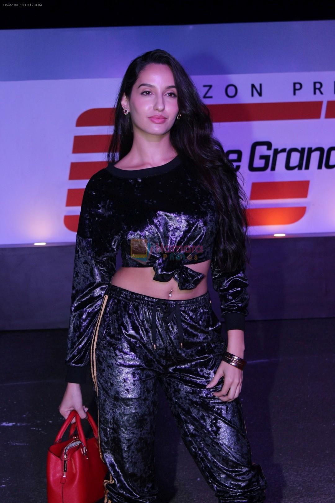 Nora Fatehi at the Red Carpet Of The Screening Of Amazon Original The Grand Tour Hosted By Anil Kapoor on 10th Dec 2017