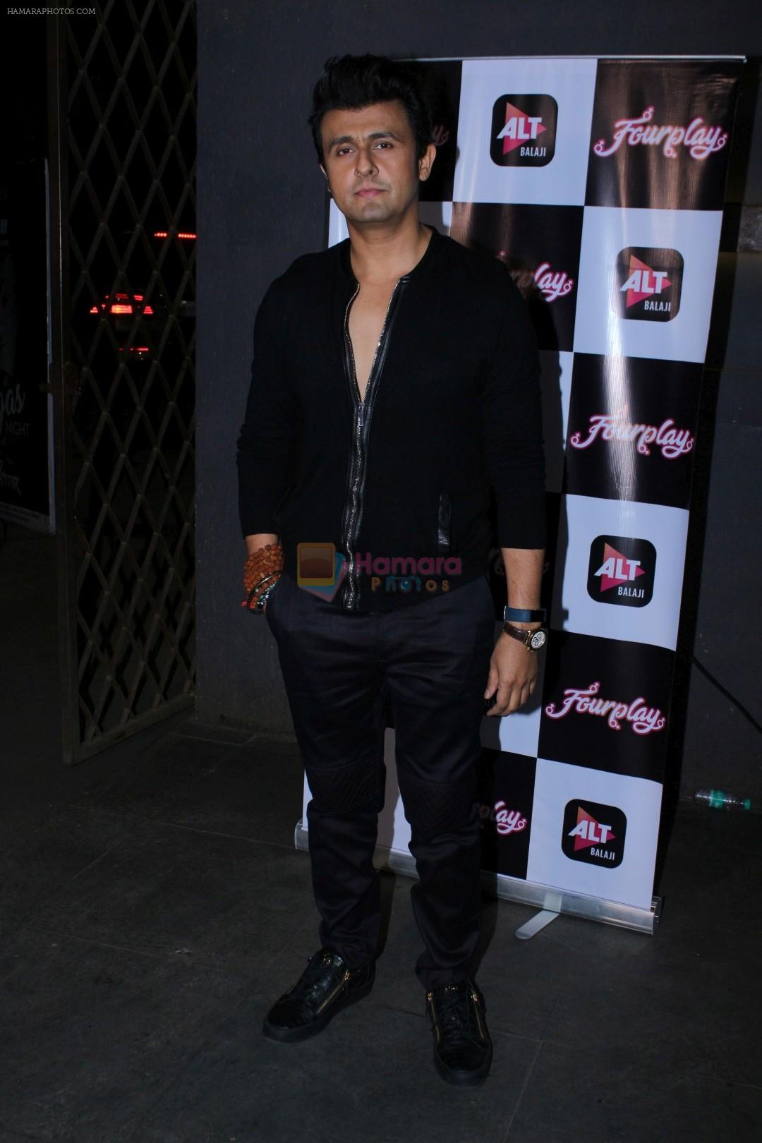 Sonu Nigam at the Celebration Of Pre Launch Of The Altbalaji's Next Web Show Four Play on 11th Dec 2017