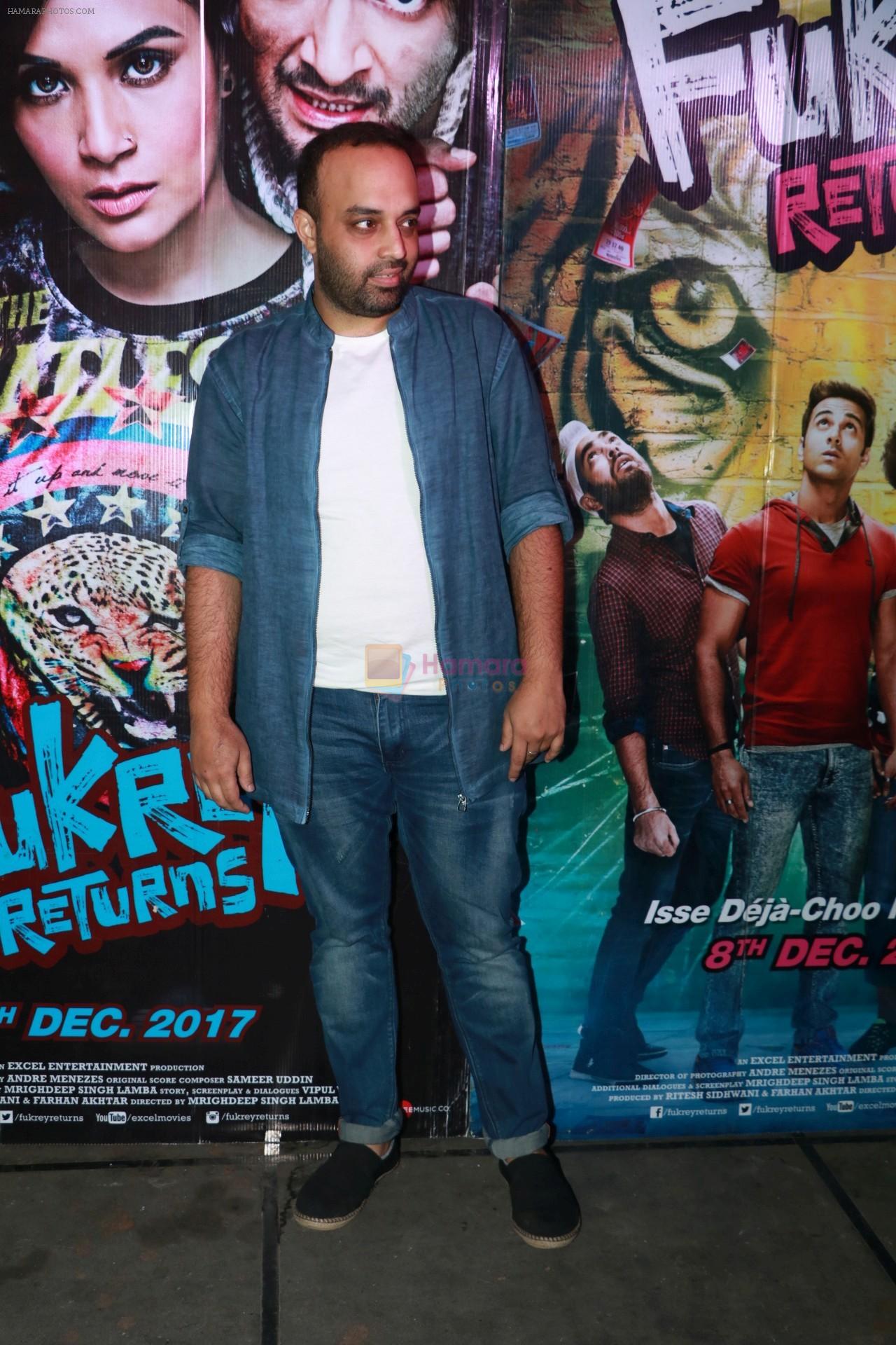 Mrigdeep Singh Lamba Celebrate The Success Of The Film Fukrey Returns on 11th Dec 2017