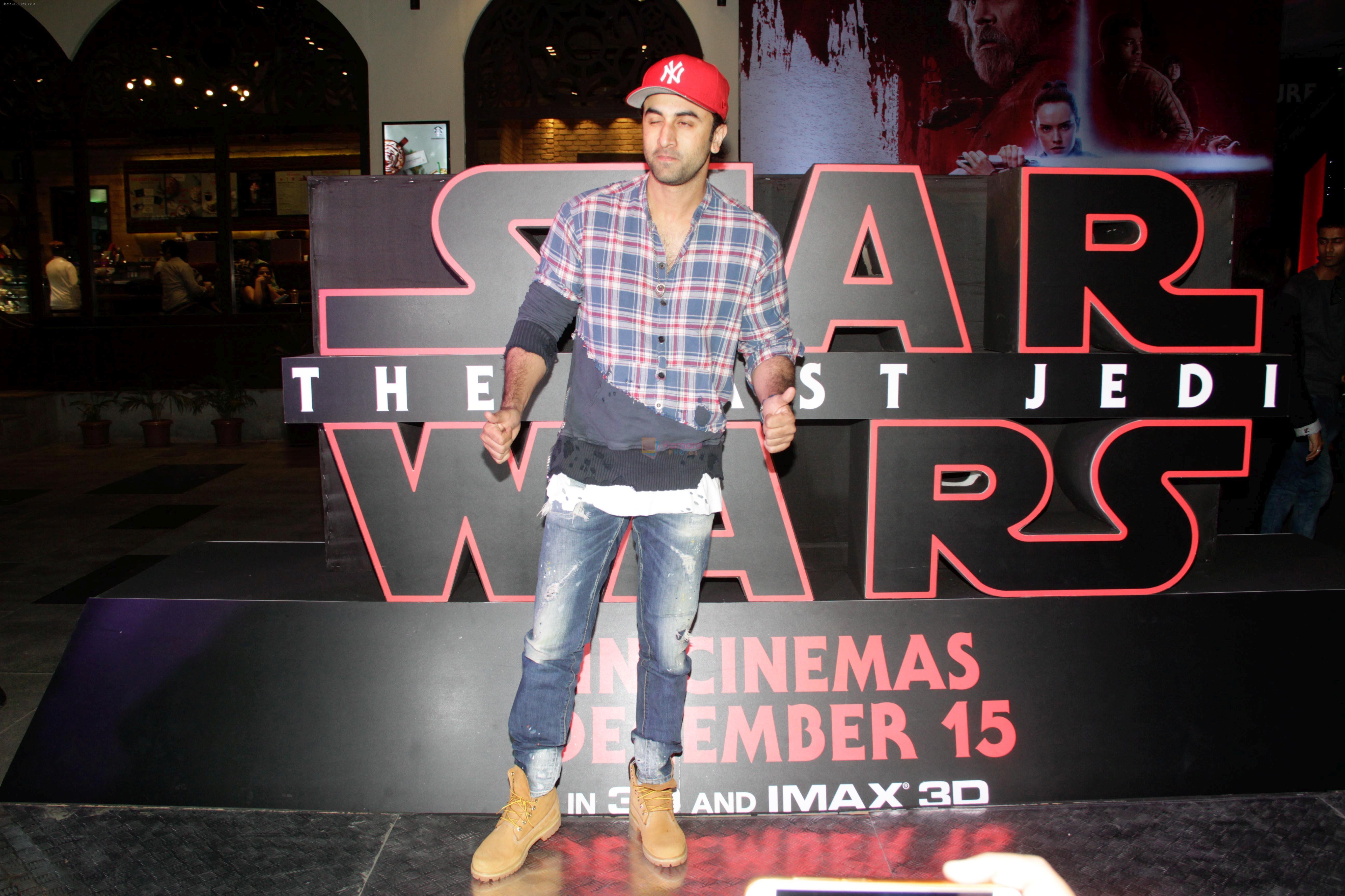 Ranbir Kapoor at the Red Carpet Premiere Of 2017's Most Awaited Hollywood Film Disney Star War on 13th Dec 2017