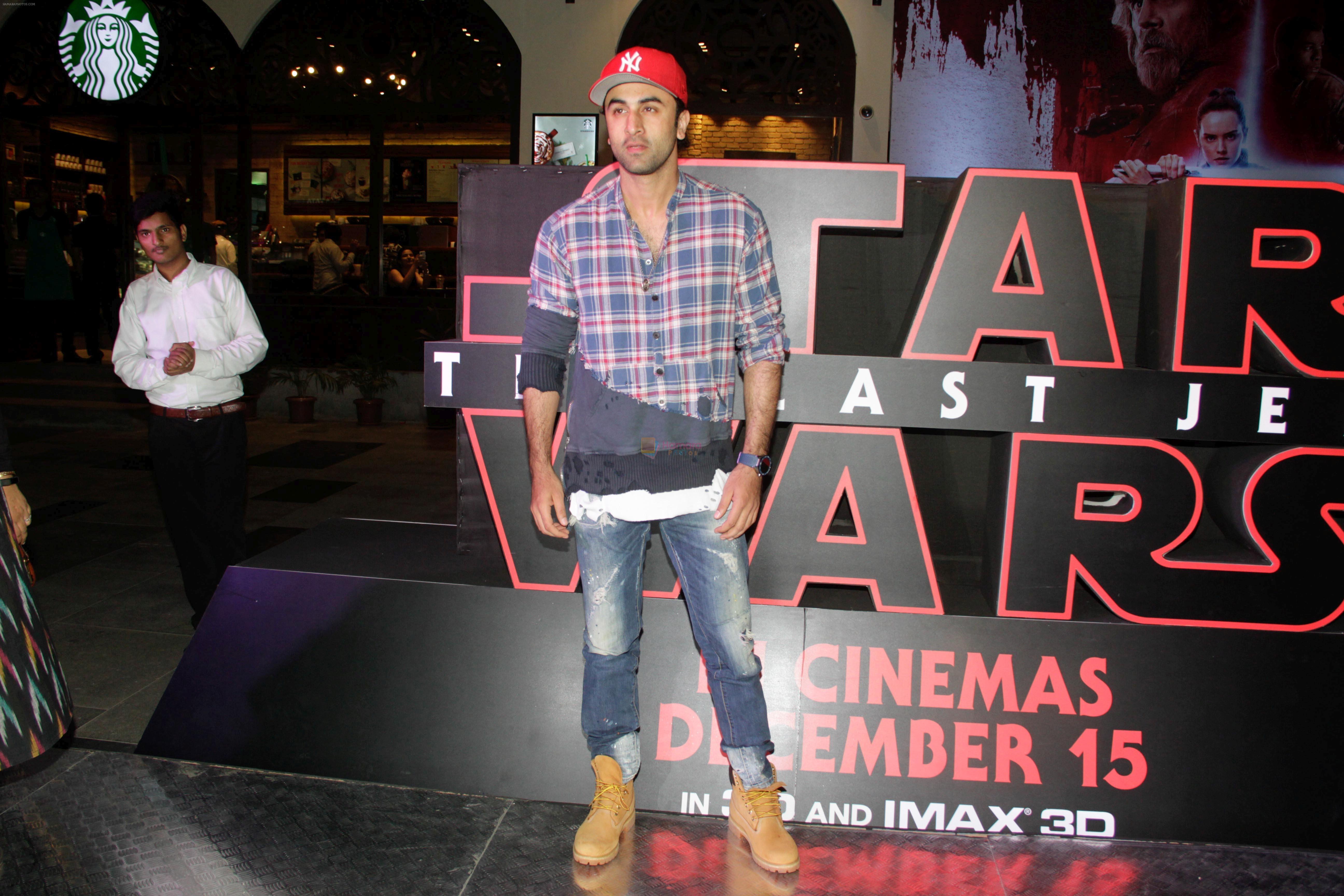 Ranbir Kapoor at the Red Carpet Premiere Of 2017's Most Awaited Hollywood Film Disney Star War on 13th Dec 2017